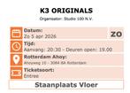 K3 originals 5 april 20:30 - staanplaatsen vloer - 2 tickets, Tickets en Kaartjes, Evenementen en Festivals, Twee personen