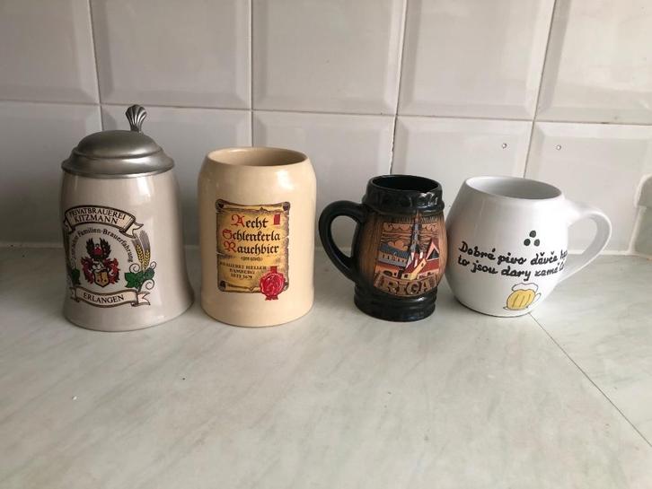 Bierpullen, Huis en Inrichting, Keuken | Servies, Zo goed als nieuw, Kop(pen) en/of Schotel(s), Overige stijlen, Keramiek, Ophalen of Verzenden
