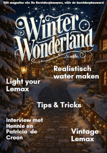 Kerstdorp Magazine Winter Wonderland, 40 pagina's inspiratie beschikbaar voor biedingen