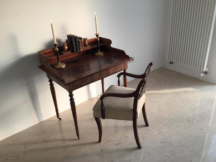 Mahonie Engels bureau stoel ca 1820, Antiek en Kunst, Antiek | Woonaccessoires, Ophalen