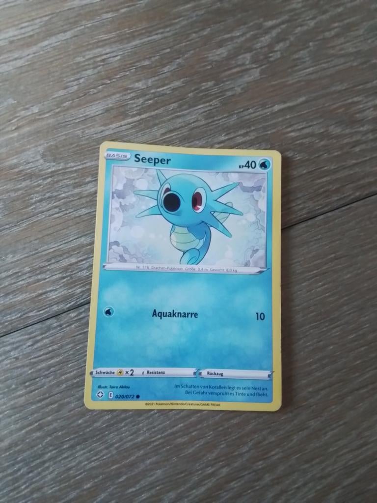 Seeper Pokémon kaart - 020/072, Ophalen of Verzenden, Gebruikt, Losse kaart