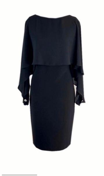 Ribkoff elegante jurk nachtblauw voile mouwen mooi detail 38 beschikbaar voor biedingen