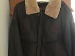 Te koop (nieuw)  originele leren. pilotenjack, Kleding | Heren, Jassen | Winter, Ophalen, Maat 52/54 (L), Bruin, Nickelson