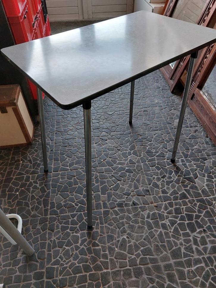 Vintage Formica Tafel - 70s Stijl, Huis en Inrichting, Tafels | Eettafels, Gebruikt, 50 tot 100 cm, 50 tot 100 cm, Rechthoekig