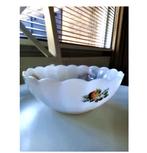 vintage acropal sculp schaal fruits de france/melkglas, Antiek en Kunst, Ophalen of Verzenden