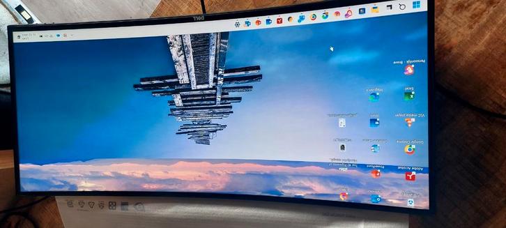 Dell Ultrasharp U3419W 34 inch breedbeeldmonitor met gebogen, Computers en Software, Monitoren, Zo goed als nieuw, 60 Hz of minder