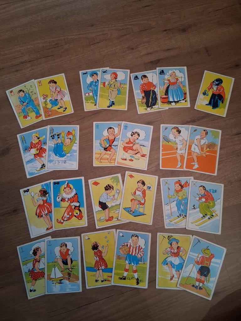 Papita zwarte piet spel jaren 50, Hobby en Vrije tijd, Gezelschapsspellen | Kaartspellen, Gebruikt, Een of twee spelers, Drie of vier spelers