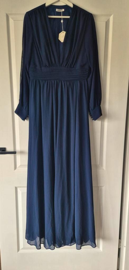 Avondjurk navy - Mt 44 (size 6), Kleding | Dames, Gelegenheidskleding, Nieuw, Galajurk, Maat 46/48 (XL) of groter, Blauw, Ophalen of Verzenden