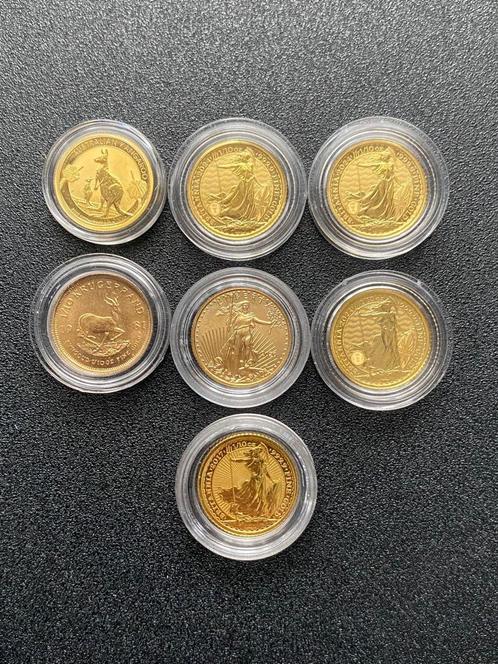 1/10 ounce gouden munt verschillende producenten, Postzegels en Munten, Edelmetalen en Baren, Goud, Ophalen of Verzenden