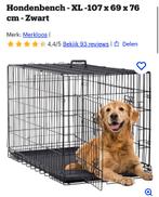 Hondenbench XL 107x69x76 zwart, Dieren en Toebehoren, Hondenbenches, Ophalen, Zo goed als nieuw