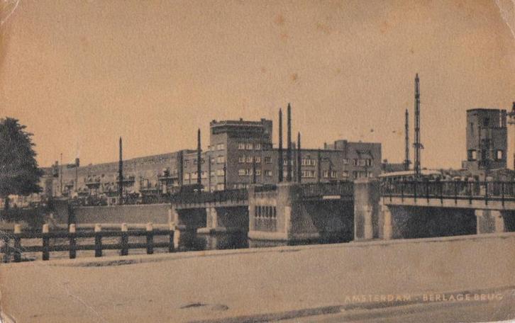 amsterdam berlagebrug uitgave  vd horst  den haag ca 1950, Verzamelen, Ansichtkaarten | Nederland, Noord-Brabant, 1940 tot 1960