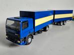 Lion car Daf 85 Combi blauw met gele streep 1:50, Ophalen of Verzenden, Zo goed als nieuw, Bus of Vrachtwagen, Lion Toys