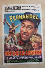 filmaffiche Fernandel un de la legion filmposter, Rechthoekig Staand, Ophalen of Verzenden, Zo goed als nieuw, A1 t/m A3