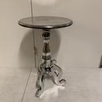 Brocante bijzettafel - massief hout – 40 cm – bij TTM Wonen, Minder dan 55 cm, Rond, Nieuw, Landelijk