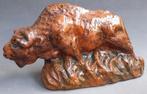 Om 1940 PETRI Tegelen Beeld Sculptuur Bizon Wisent Stier