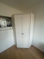 Lifetime Hoekkast Wit Hout, Huis en Inrichting, Ophalen, Gebruikt, Met hangruimte, 50 tot 100 cm