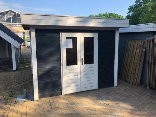 Diverse showmodellen blokhutten tuinhuizen te koop, Tuin en Terras, Tuinhuizen, Gebruikt, Blokhut, Hout, 250 tot 500 cm, 200 tot 400 cm