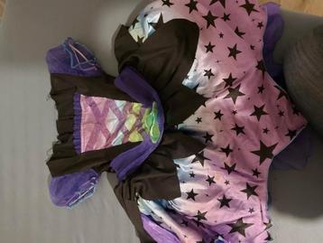 Heksenjurk verkleedkleren 3-4 jaar, maat 86-92  beschikbaar voor biedingen