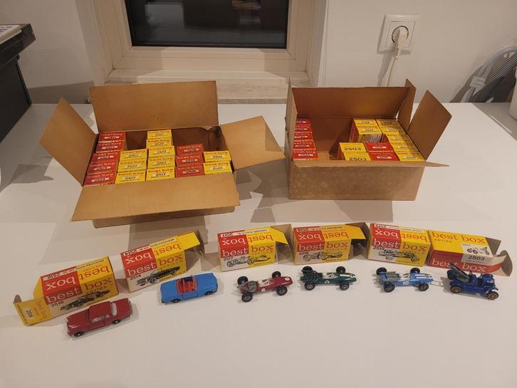 Grote partij vintage Best Box modelauto’s ongebruikt, Hobby en Vrije tijd, Modelauto's | Overige schalen, Nieuw, Auto, Ophalen of Verzenden