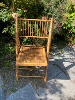Leuk bamboe stoeltje, Tuin en Terras, Tuinstoelen, Ophalen, Zo goed als nieuw