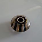 Trollbeads glaskraal Kaki strepen, Ophalen of Verzenden, Zo goed als nieuw, Trollbeads, 1 bedel