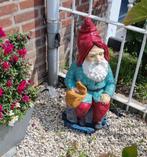 Tuinkabouter - 50 cm - Goed in de verf, Ophalen of Verzenden, Gebruikt, Beton, Tuinkabouter