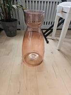Vaas Diabolo XL glas transparant rood, Huis en Inrichting, Woonaccessoires | Vazen, Minder dan 50 cm, Nieuw, Glas, Ophalen