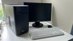Desktop computer Asus K31DA + monitor Asus VW202S, Ophalen, Zo goed als nieuw, SSD, ASUS, Intel