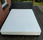 Boxspring 140x200 met hoofdbord, Huis en Inrichting, Slaapkamer | Bedden, Ophalen, Gebruikt, Zwart, Tweepersoons