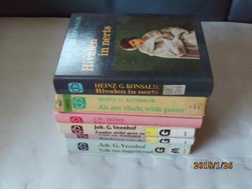 6 grootletterboeken konsalik/oomen/veenhof beschikbaar voor biedingen