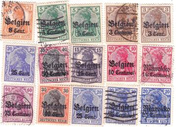 DIVERSE 15 ZEGELS beschikbaar voor biedingen