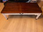 Salontafel landelijke stijl / brocante look, moderne staat, Huis en Inrichting, Tafels | Salontafels, Ophalen, 100 tot 150 cm