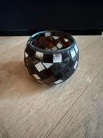 Mooie Mozaïek Kandelaar, Huis en Inrichting, Woonaccessoires | Kandelaars en Kaarsen, Overige materialen, Gebruikt, Wit, Ophalen of Verzenden