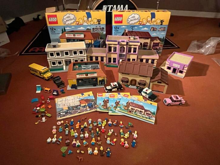 Lego the simpsons modular partij 71016, 71006 en mocs, Kinderen en Baby's, Speelgoed | Duplo en Lego, Zo goed als nieuw, Lego