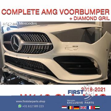 W118 C118 CLA35 AMG VOORBUMPER WIT Mercedes 2018-2022 ORIGIN