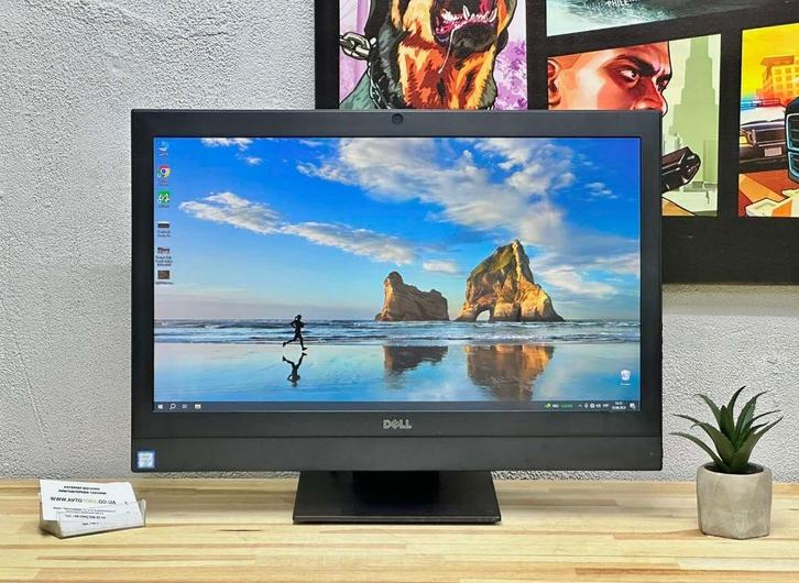 Snelle Dell All in One PC 24 Inch W11 SSD+1Tb HDD 16 Gb Ram, Computers en Software, Desktop Pc's, Refurbished, 4 Ghz of meer, HDD