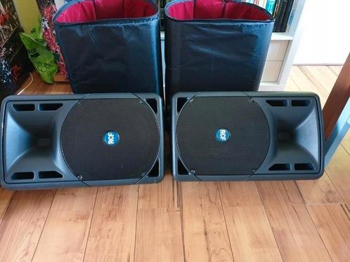 RCF ART 315 speakers + hoezen in goede staat, Muziek en Instrumenten, Versterkers | Keyboard, Monitor en PA, Zo goed als nieuw