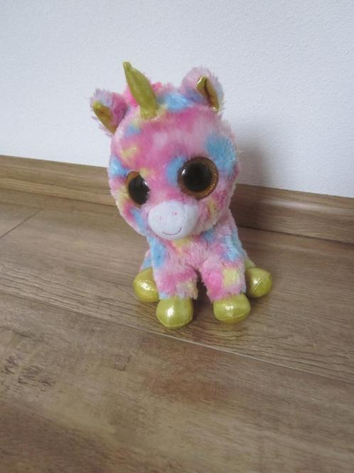 TYSilk 2017 Fantasia pastelkleurige gouden eenhoorn goudkleu, Kinderen en Baby's, Speelgoed | Knuffels en Pluche, Nieuw, Paard