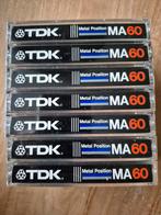 TDK MA60 Metal Cassettebandjes - Set van 7 1982, 2 t/m 25 bandjes, Overige genres, Ophalen of Verzenden, Zo goed als nieuw
