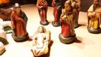 oude kerststal beeldengroep, Antiek en Kunst, Antiek | Religie, Ophalen of Verzenden