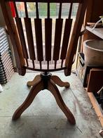 Antieke bureaustoel met houten frame, Antiek en Kunst, Ophalen