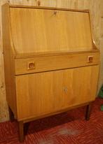Deens Klepbureau Teak Secretaire Design Bureau Vintage Desk, Ophalen, Gebruikt, Deens Vintage Desgn Retro Brocante antiek Brutalist Industrieele