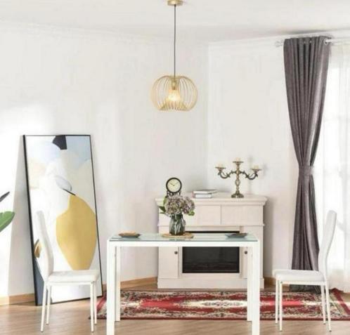 hanglamp E27 40 W staal goud Ø 37 x 150 h cm nieuw in doos, Huis en Inrichting, Lampen | Hanglampen, Nieuw, Ophalen of Verzenden
