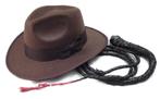 Indiana Jones Hoed En Zweep, Verzamelen, Kleding en Patronen, Verzenden, Nieuw, Hoed, Pet, of Sjaal