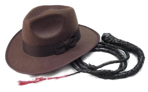 Indiana Jones Hoed En Zweep, Verzamelen, Kleding en Patronen, Nieuw, Hoed, Pet, of Sjaal, Verzenden