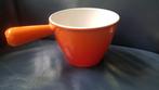 Le Creuset gietijzeren saus-fonduepan 16cm, Ophalen of Verzenden, Gebruikt, Gietijzer, Overige typen