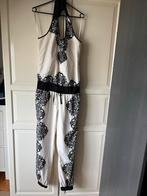 Superstar Witte jumpsuit met zwart patroon, maat S, Wit, Ophalen of Verzenden, Zo goed als nieuw, Maat 36 (S)