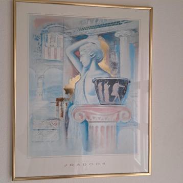 Joadoor Kunstprint met Gouden Accenten beschikbaar voor biedingen