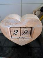 Harten datum blok zgan! Opruiming, Huis en Inrichting, Woonaccessoires | Tekstborden en Spreuken, Ophalen, Zo goed als nieuw