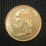 Willem III 20 Gulden 1851 Goudverguld naslag negotiepenning, Koning Willem III, Verzenden, Losse munt, Goud